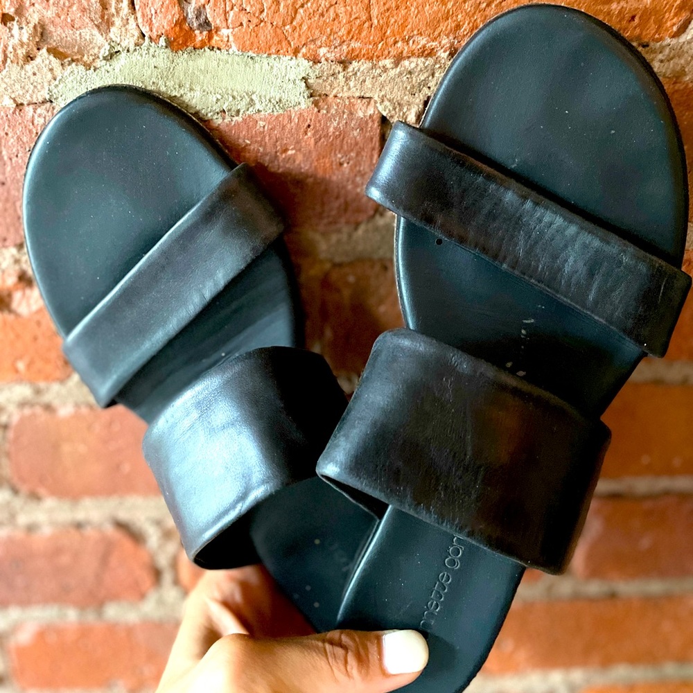 Annette Görtz leather sandal slide sz 40